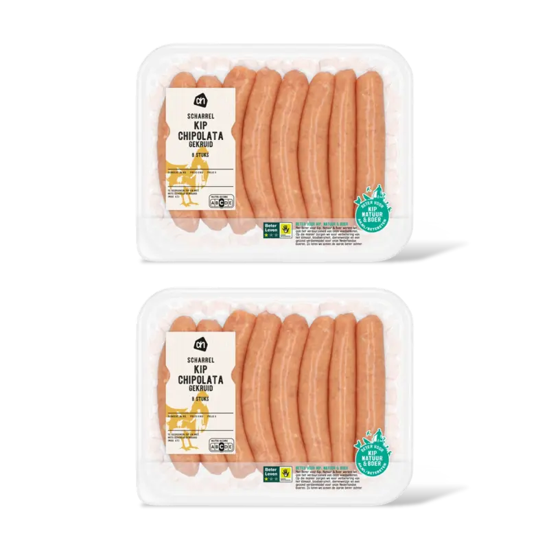 AH Scharrel kipchipolata gekruid 2-pack