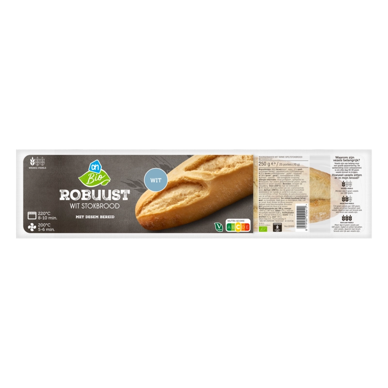 AH Biologisch Robuust wit stokbrood