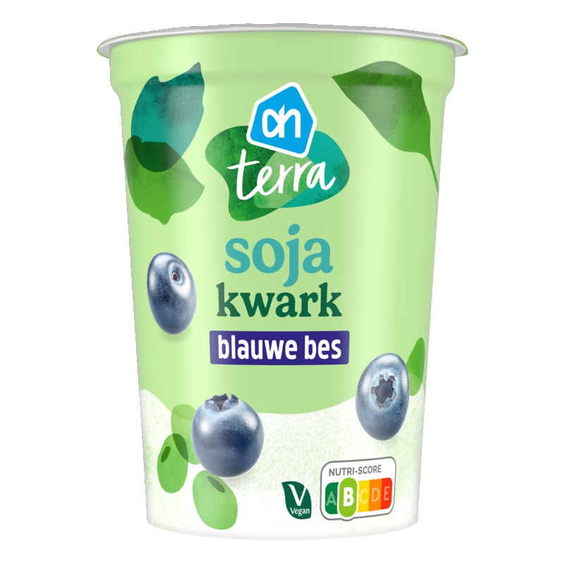 AH Terra Plantaardig soja kwark blauwe bes