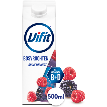 Vifit drinkyoghurt bosvruchten 500 ml