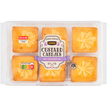 Jumbo Custard Cakejes met Roomboter 240 g