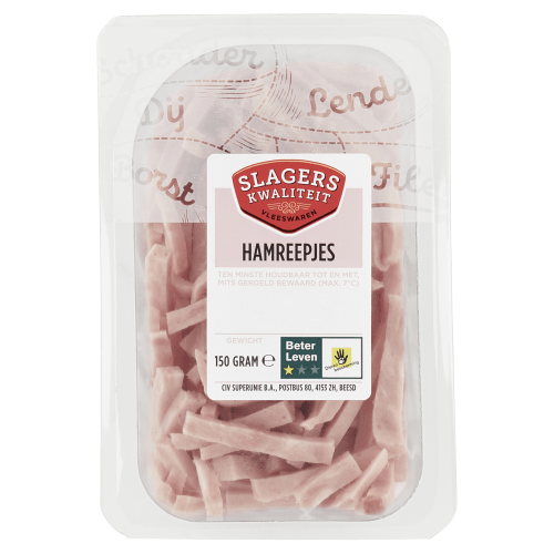 Slagerskwaliteit Hamreepjes