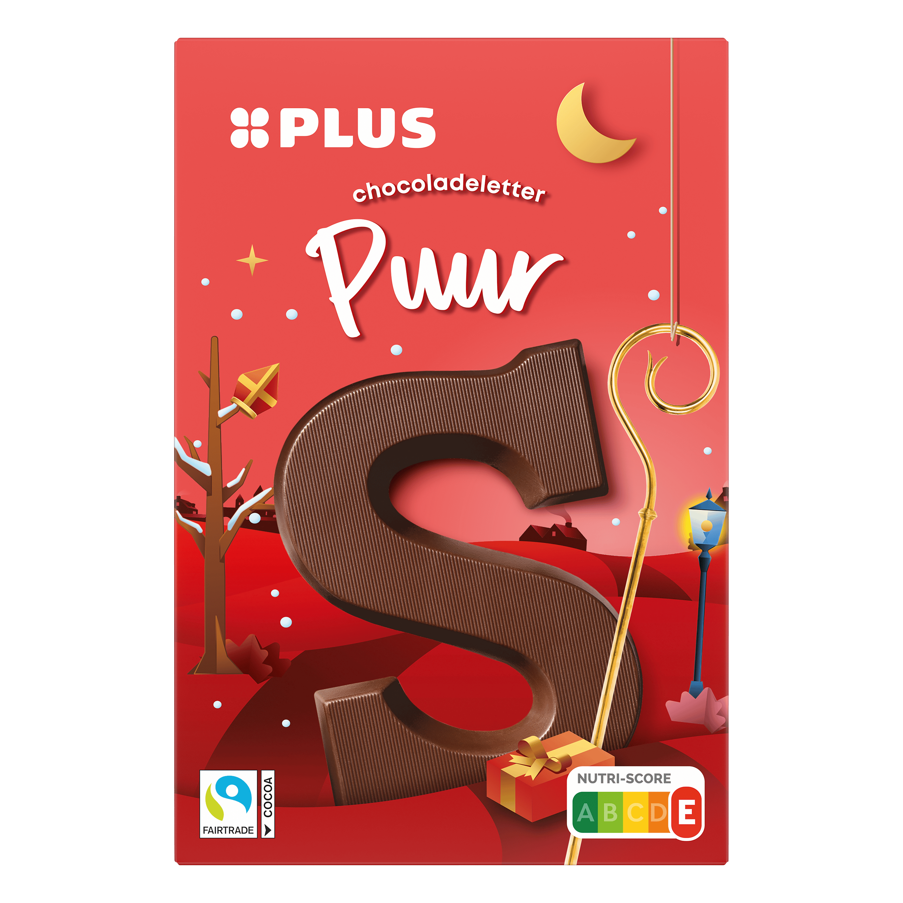 PLUS Chocoladeletter Puur Fairtrade