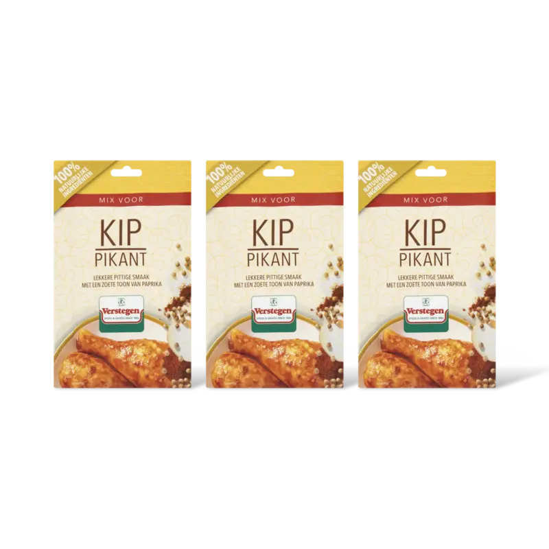 Verstegen Kruidenmix voor kip pikant 3-pack