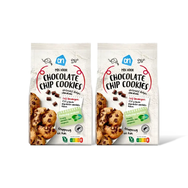 AH Mix voor chocolate chip cookies 2-pack