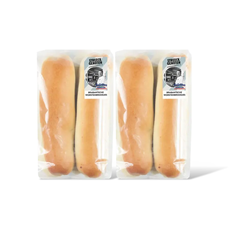 Streeckgenoten Brabantsche worstenbroodjes 2-pack