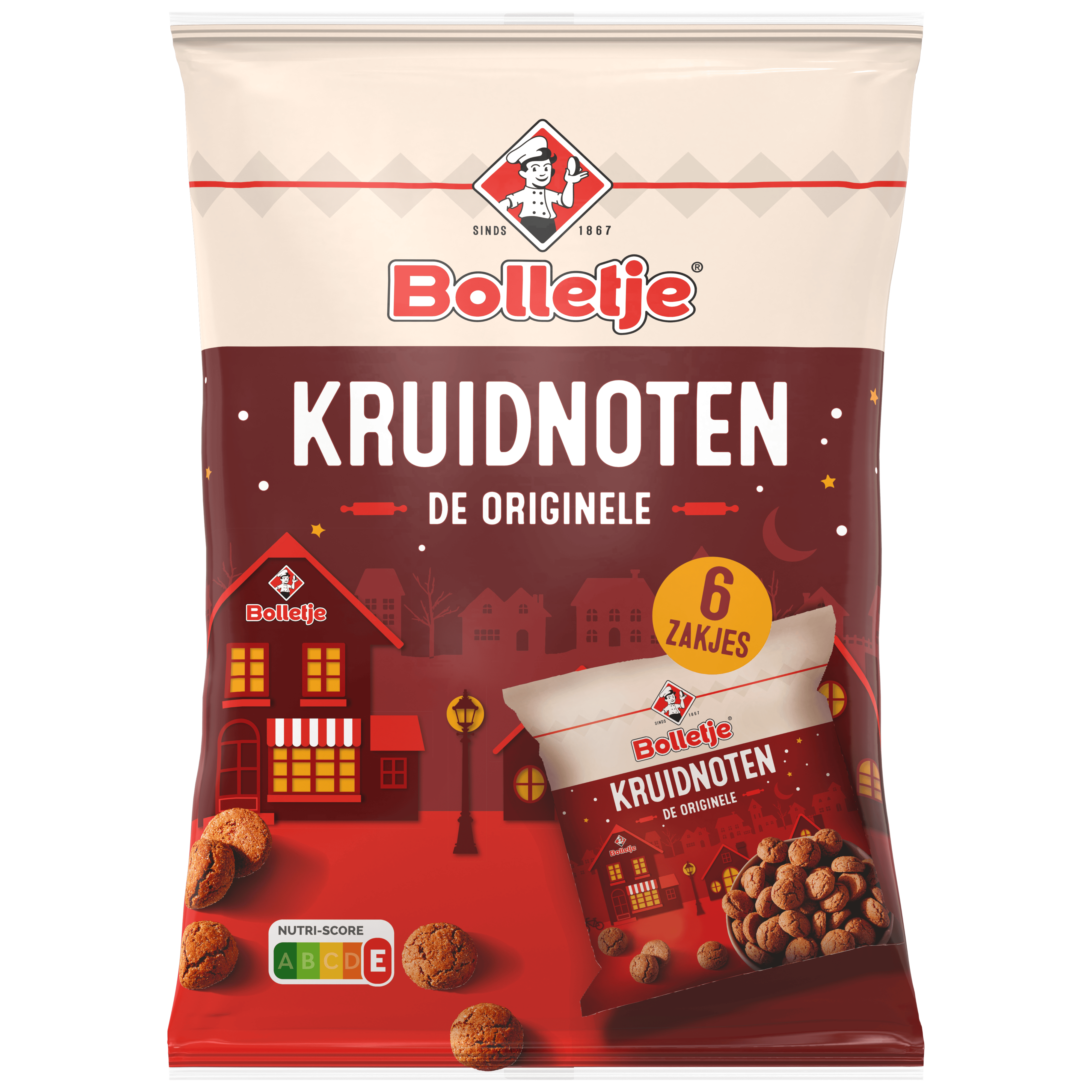 Bolletje Kruidnoten kleine zakjes 6 x 50 gram