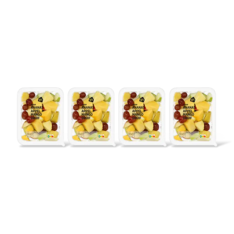 AH Verse ananas, appel, mango en druif 4-pk