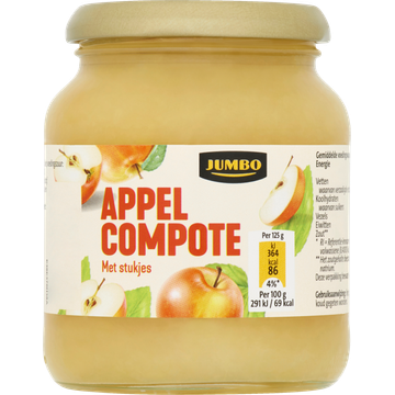 Jumbo Appelcompote met Stukjes 350 g