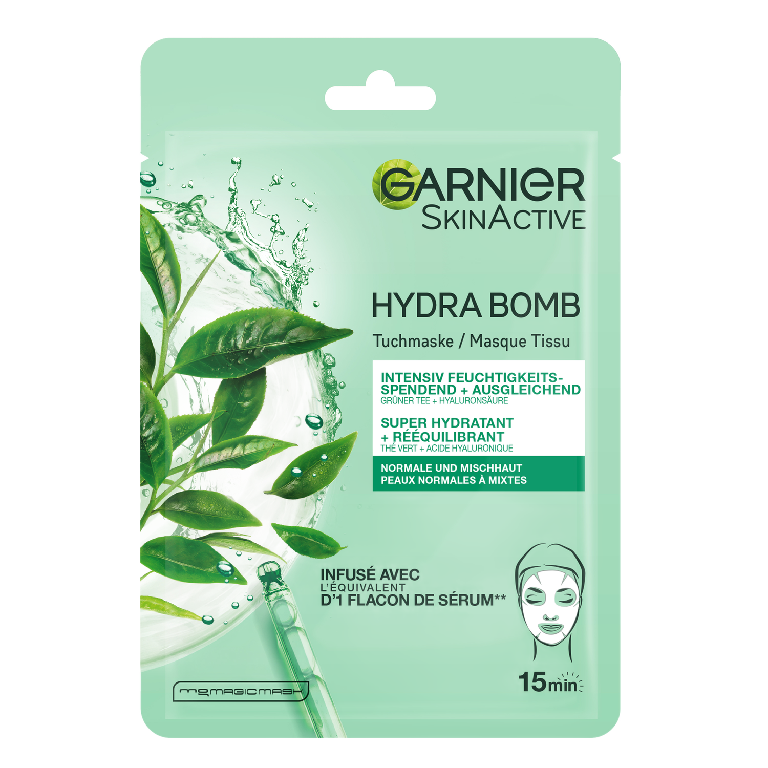 Garnier SkinActive Hydra Bomb Sheet Masker Groene Thee