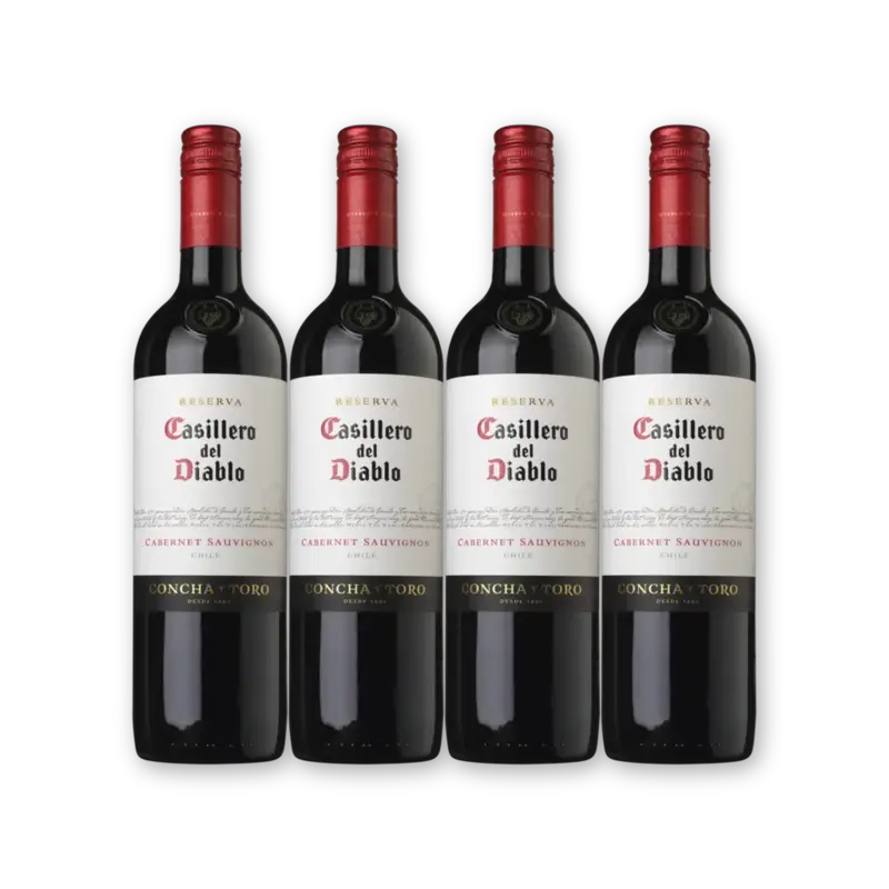 Casillero del Diablo Casillero Cab. Sauv. Res 4 flessen