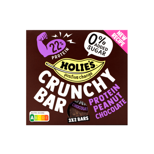Holie Crunchy bar protein peanut choc 3x2 st.