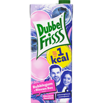 DubbelFrisss 1kcal SmaakMakers Bubblegum & Blauwe Bes 1,5 L