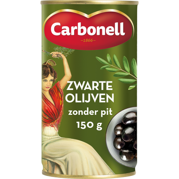 Carbonell Zwarte olijven zonder pit