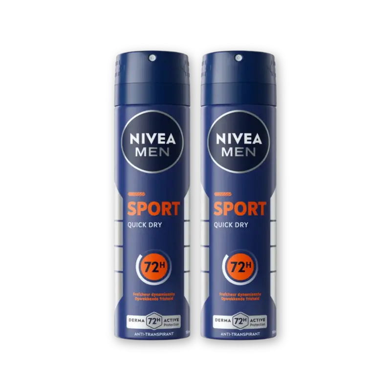 NIVEA Men sport anti transpirant spray 2-pack