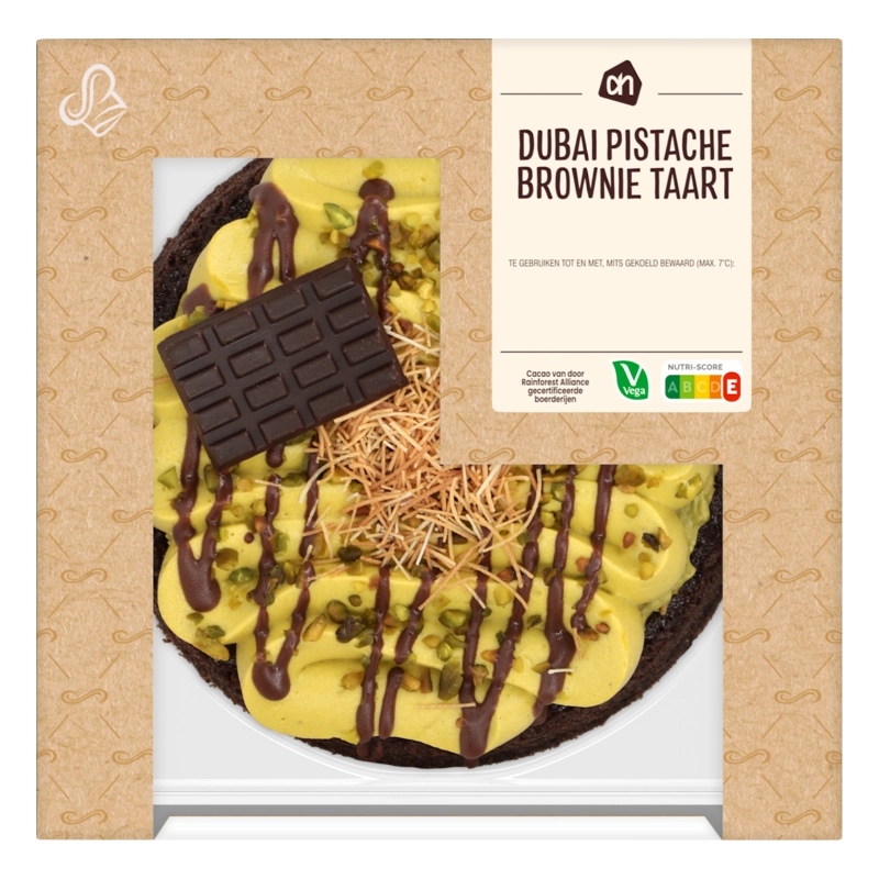 AH Dubai pistache brownie taart