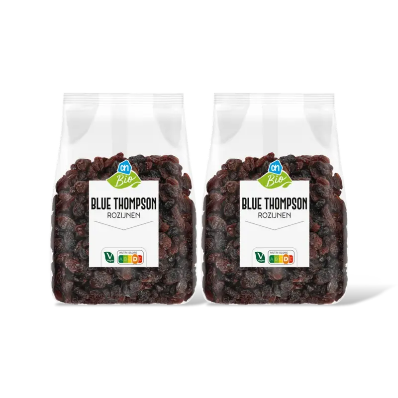 AH Biologisch Blue thompson rozijnen 2-pack