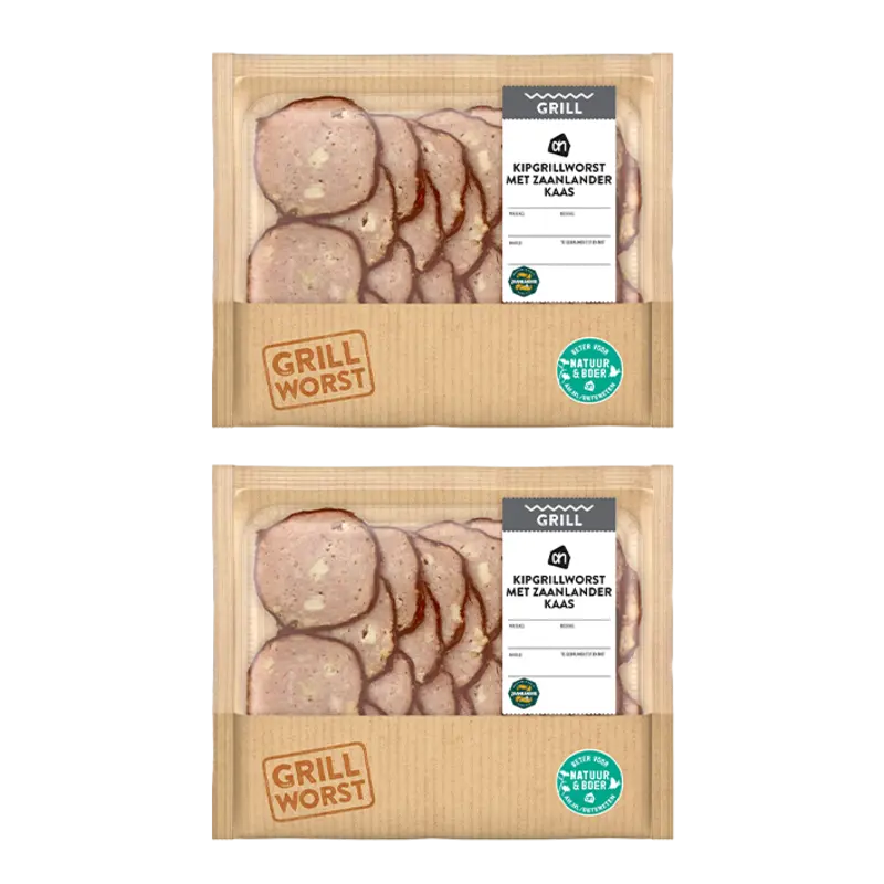 AH Kipgrillworst met Zaanlander kaas 2-pack