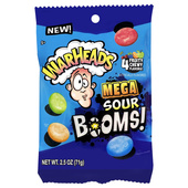 Warheads snoep mega sour booms fruit