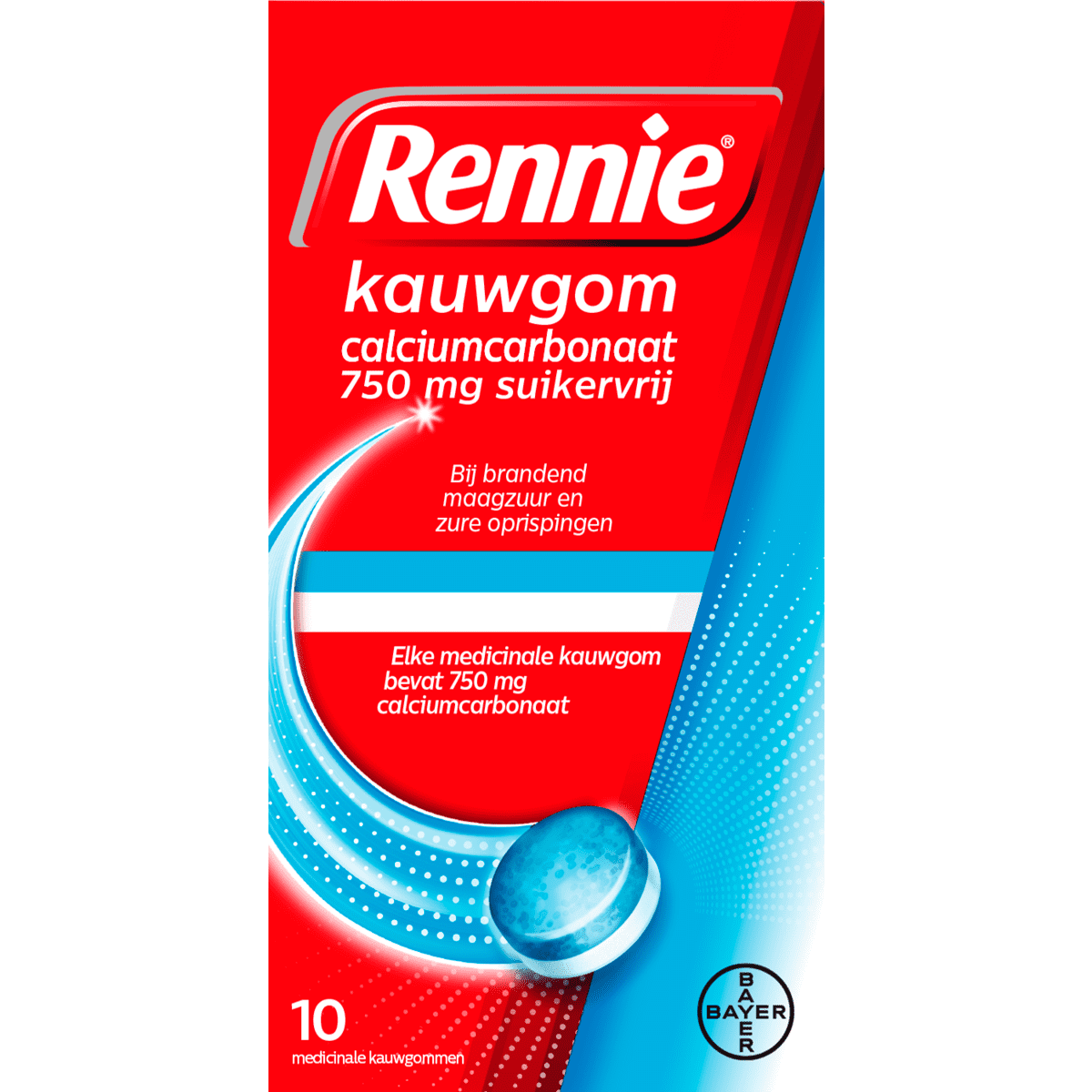 Rennie Kauwgom Suikervrij 10 stuks