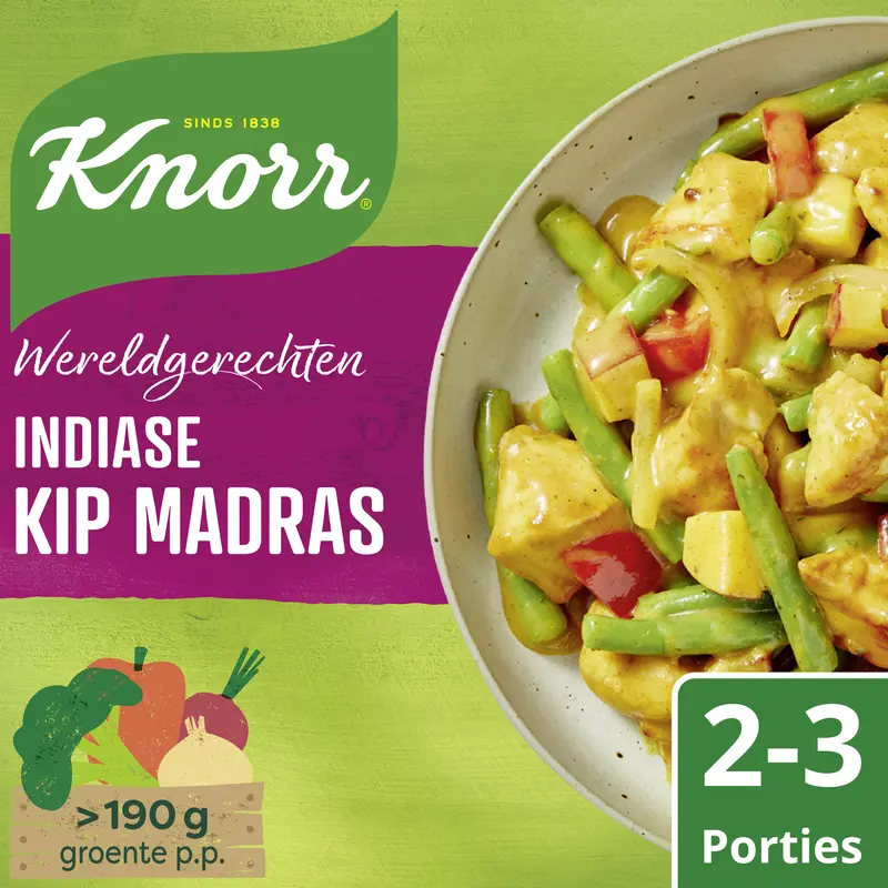 Knorr Wereldgerechten Indiase kip madras
