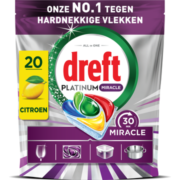 Dreft Platinum Miracle All In One, 20X