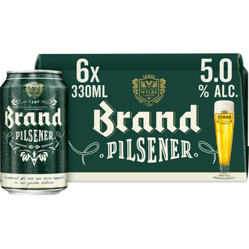 Brand Pilsener Bier Blik 6 x 330ml