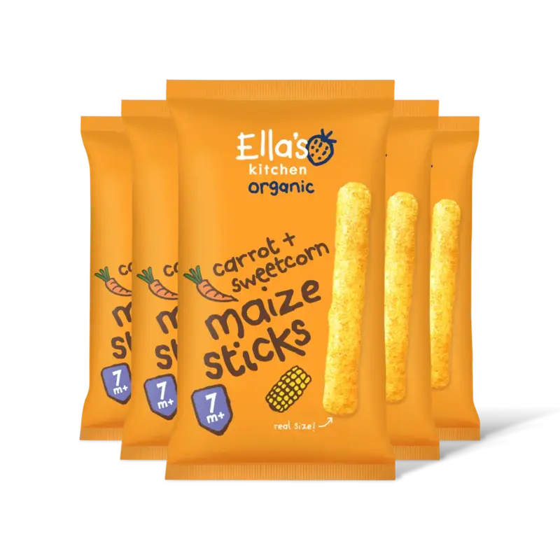 Ella's kitchen Maize sticks wortels, mais 7m+ bio 5-pck