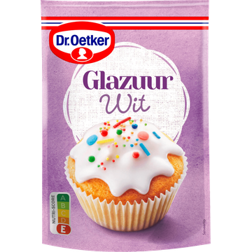 Dr. Oetker Glazuur Wit Taart Versiering 125 g