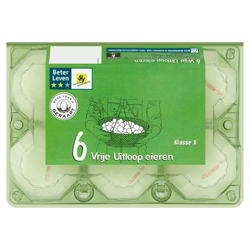 Vrije uitloop eieren wit M
