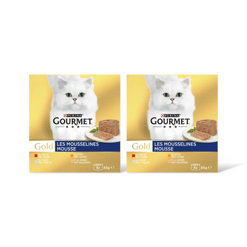 Gourmet Gold mouse tonijn/lever/kalkn/rnd 2pk