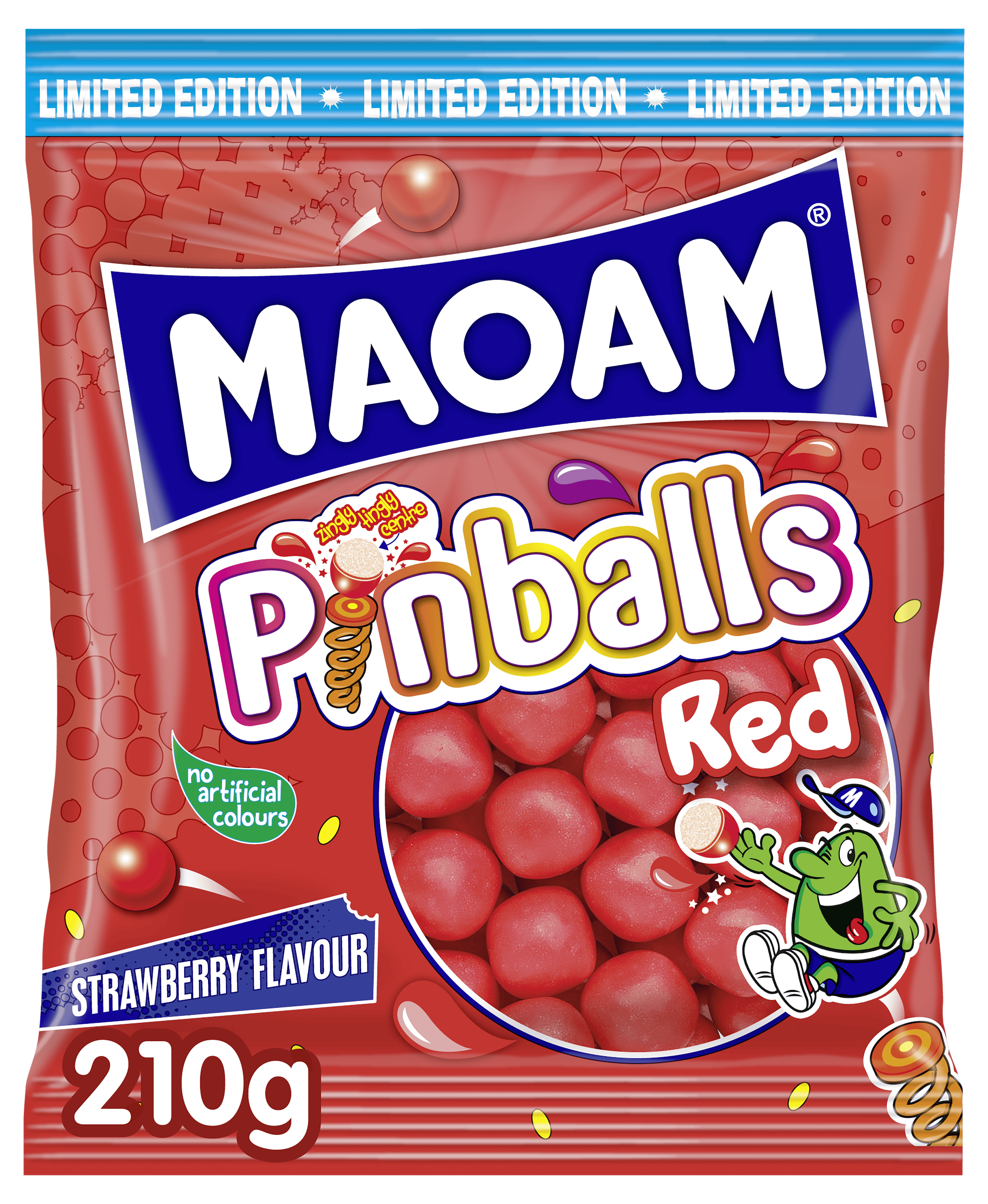 Maoam Pinballs Red Strawberry