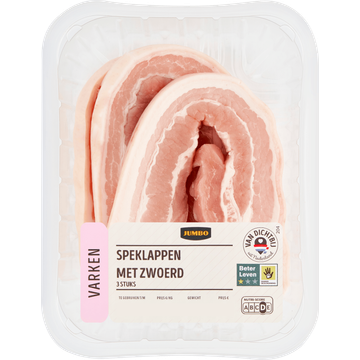 Jumbo Speklappen met Zwoerd 3 Stuks