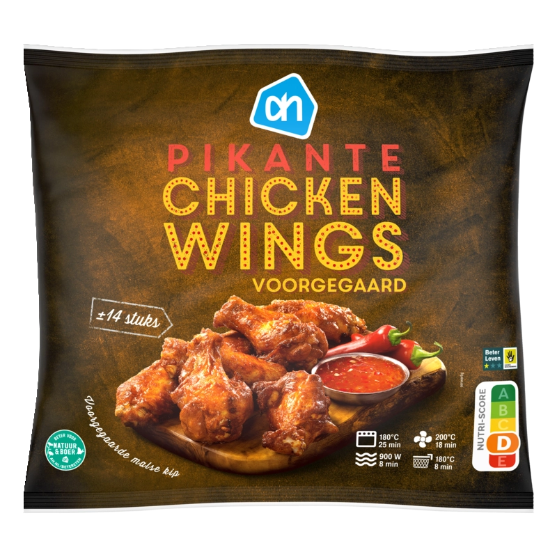 AH Pikante chickenwings voorgegaard
