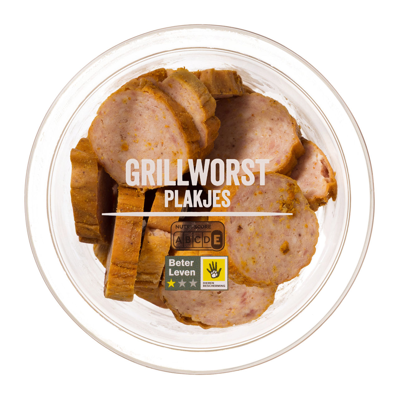 Grillworst plakjes