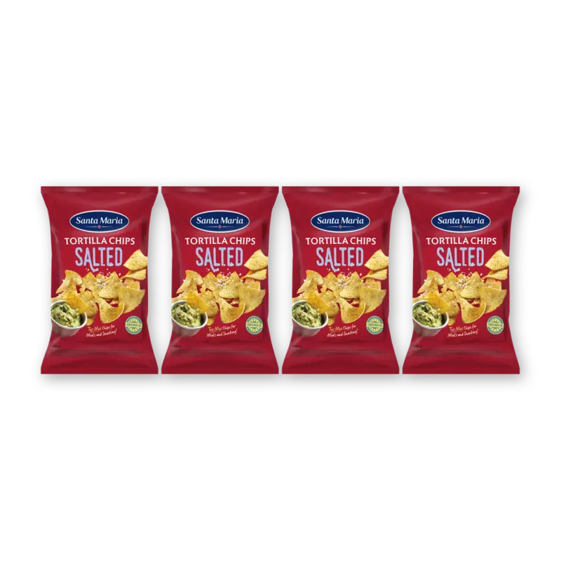 Santa Maria Tortilla chips salted 4-pack
