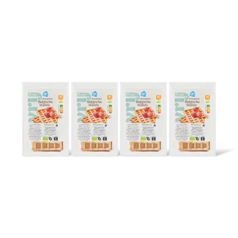 AH Glutenvrij Biologische Belgische wafels 4-pack
