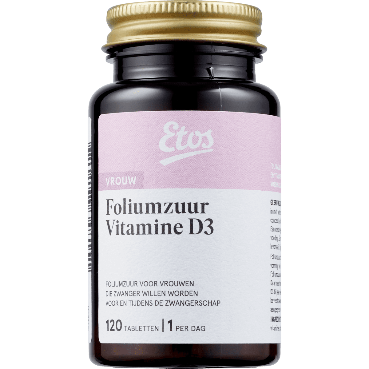Etos Foliumzuur & Vitamine D3 120 stuks