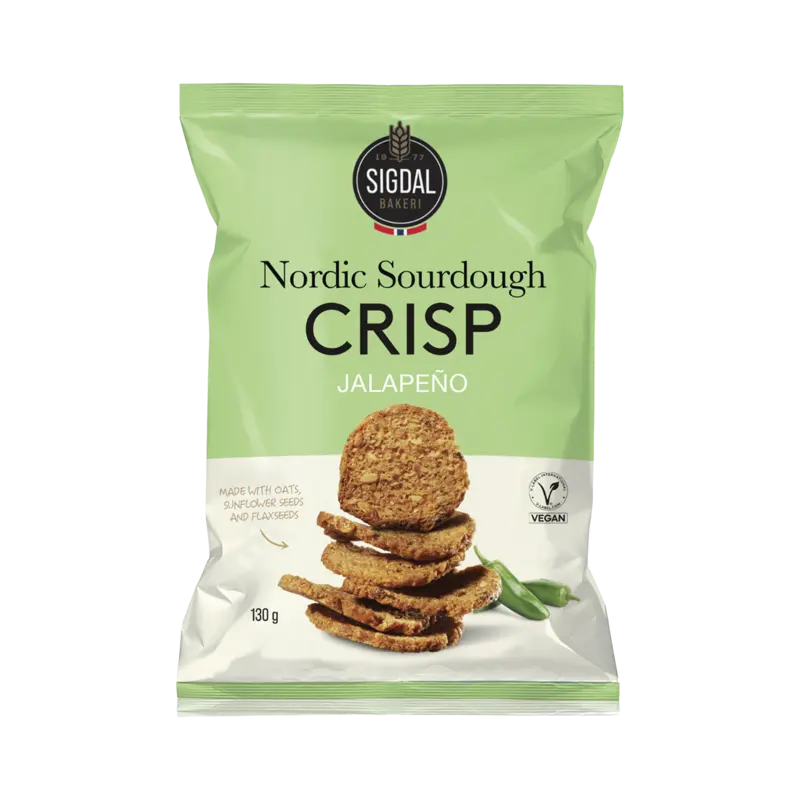 Sigdal Sourdough crisps jalapeño