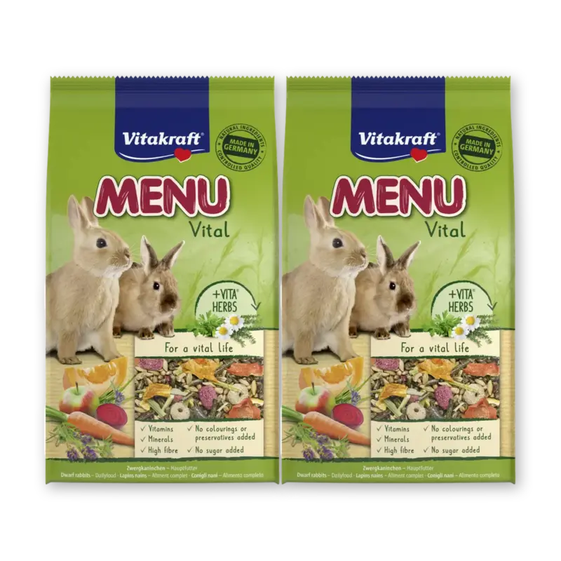 Vitakraft Menu vital dwergkonijnen 2-pack