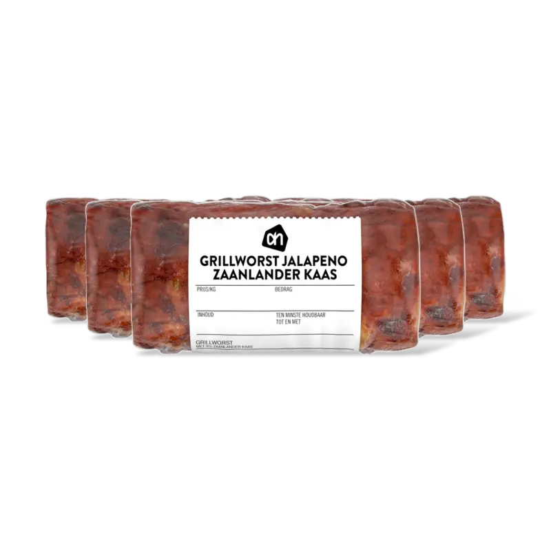 AH Grillworst jalapeno Zaanlander kaas 5-pk