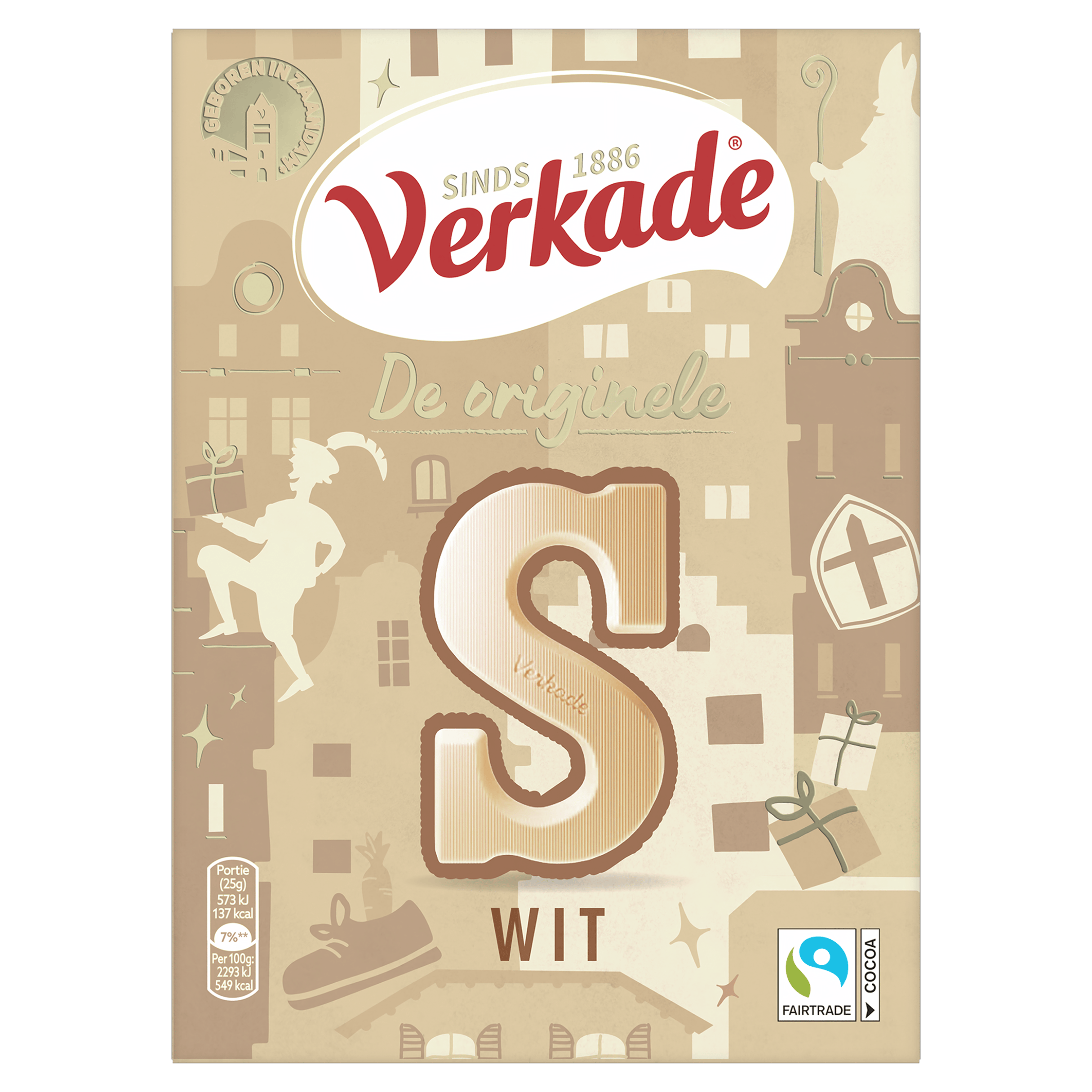 Verkade Wit chocoladeletter