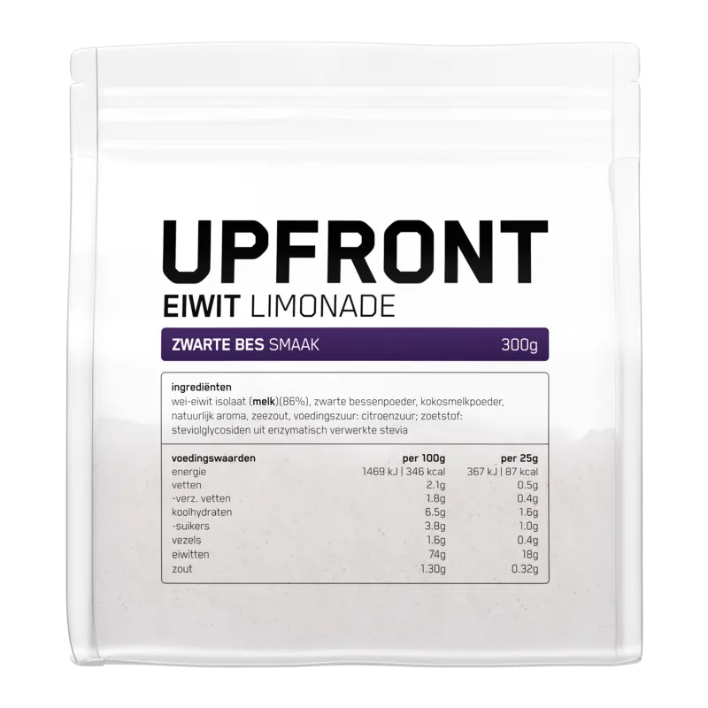 Upfront Eiwit limonade zwarte bes