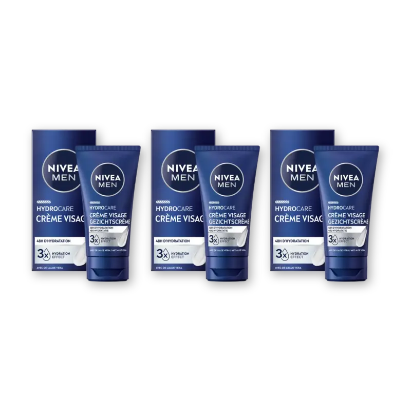 NIVEA Men protect & care gezichtscreme 3-pack