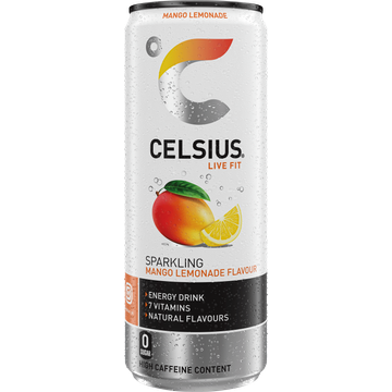 Celsius Live Fit Sparkling Mango Lemonade Flavour 250 ml