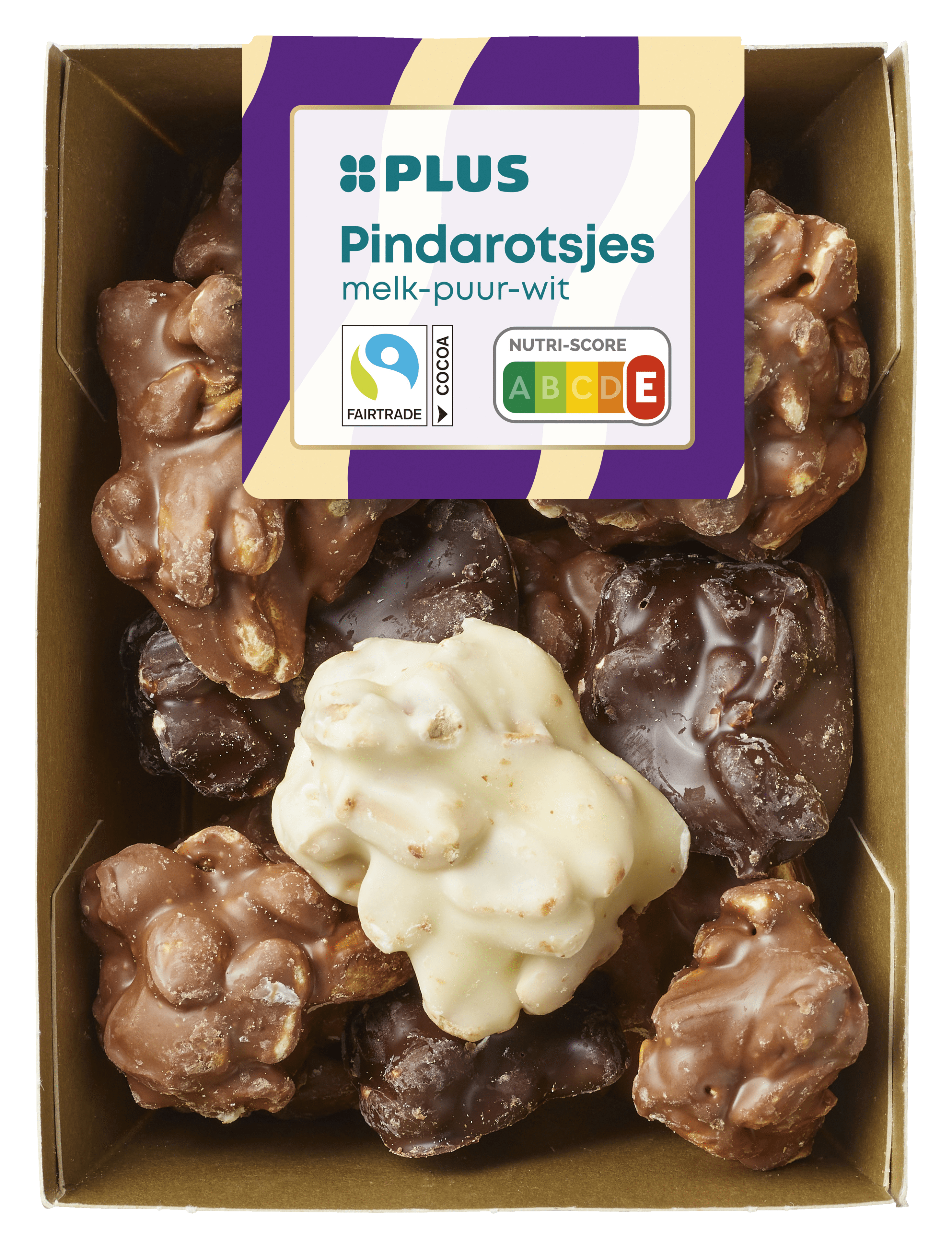 PLUS Pindarotsjes melk/wit/puur