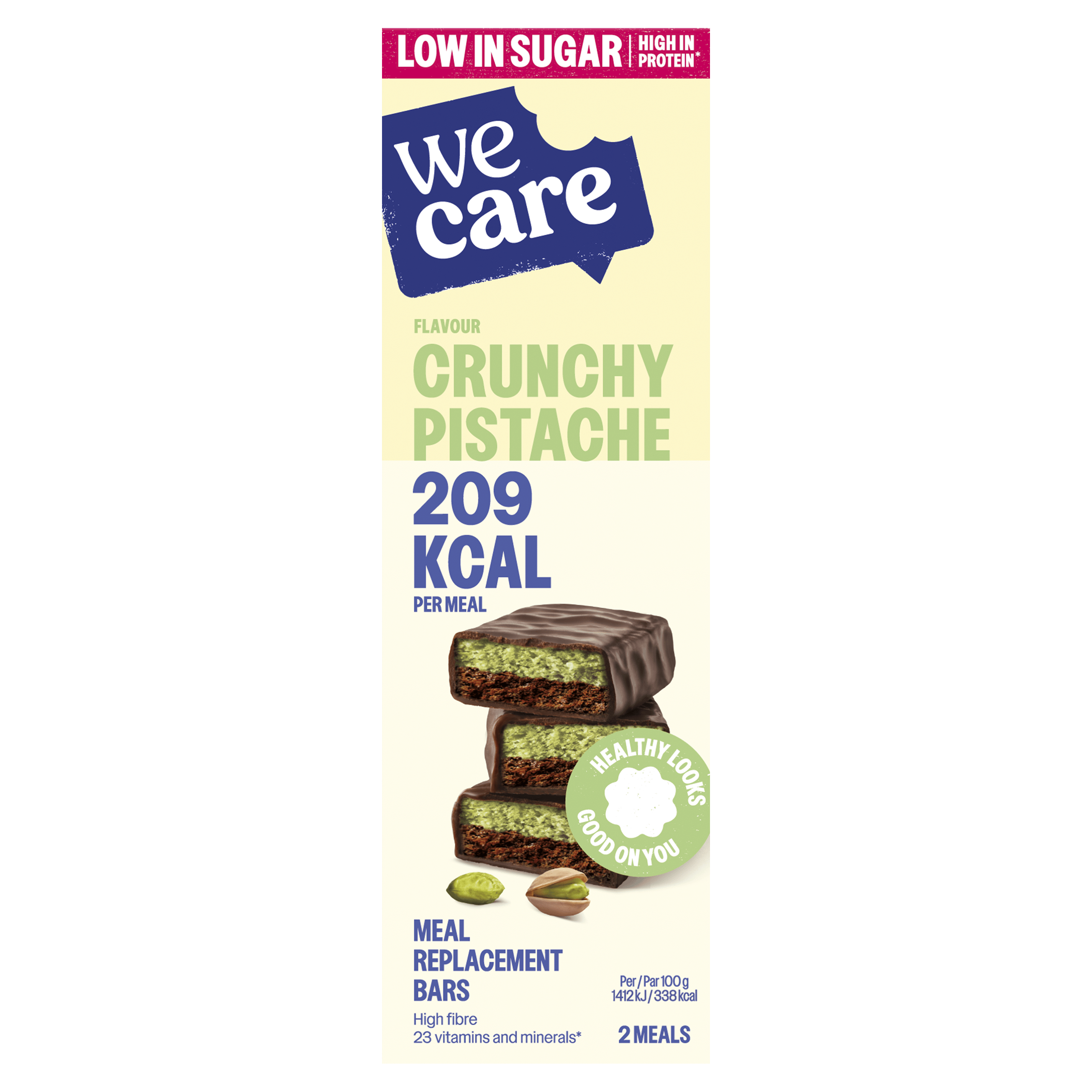 WeCare Mr. Bars chocoladereep pistache