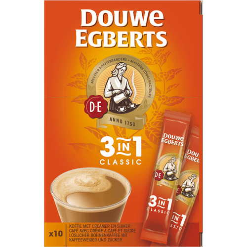 Douwe Egberts Oploskoffie 3-in-1 10st.