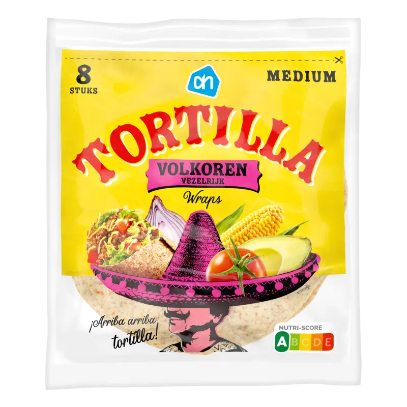 AH Tortilla volkoren wraps medium
