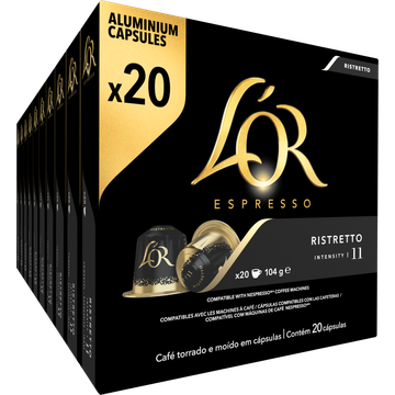 L'OR Espresso Ristretto Aluminium Capsules 20 Stuks 104 g